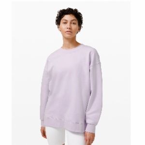 lululemon athletica Lavender Perfectly Oversized Crew Neck Sweatshirt
